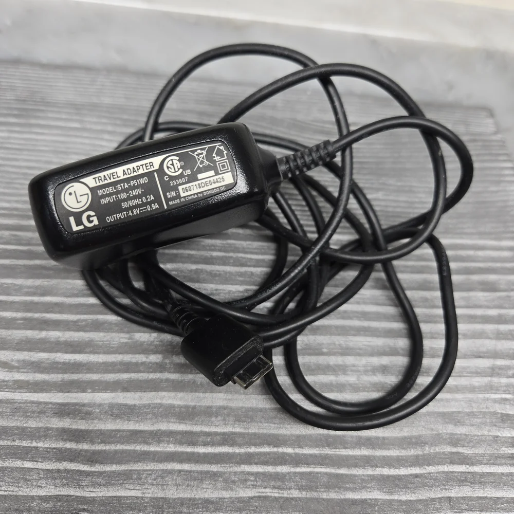 LG Travel Adapter Wall‎ Charger Model STA-P51WD Black
